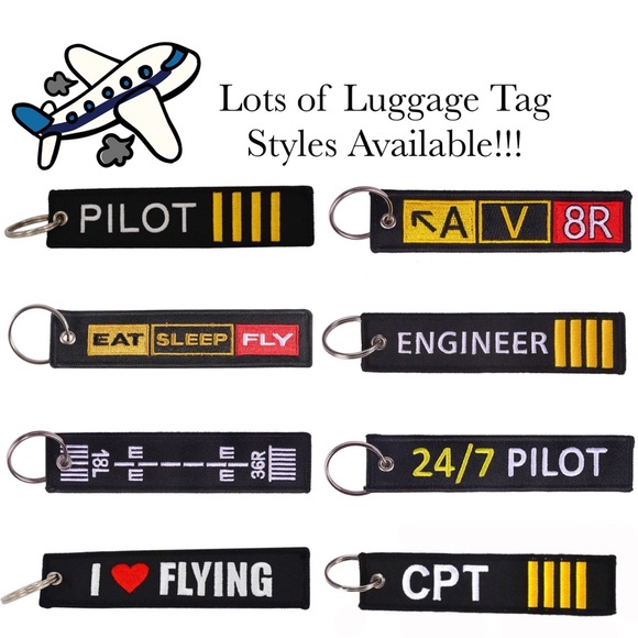 Boeing Aviator Keychain Luggage Tag - Picture 12 of 13